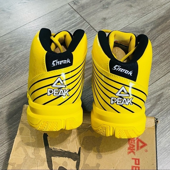 Men Peak Sport Basketball Yellow Mens Sneaker Size 8.5 - Picture 9 of 11